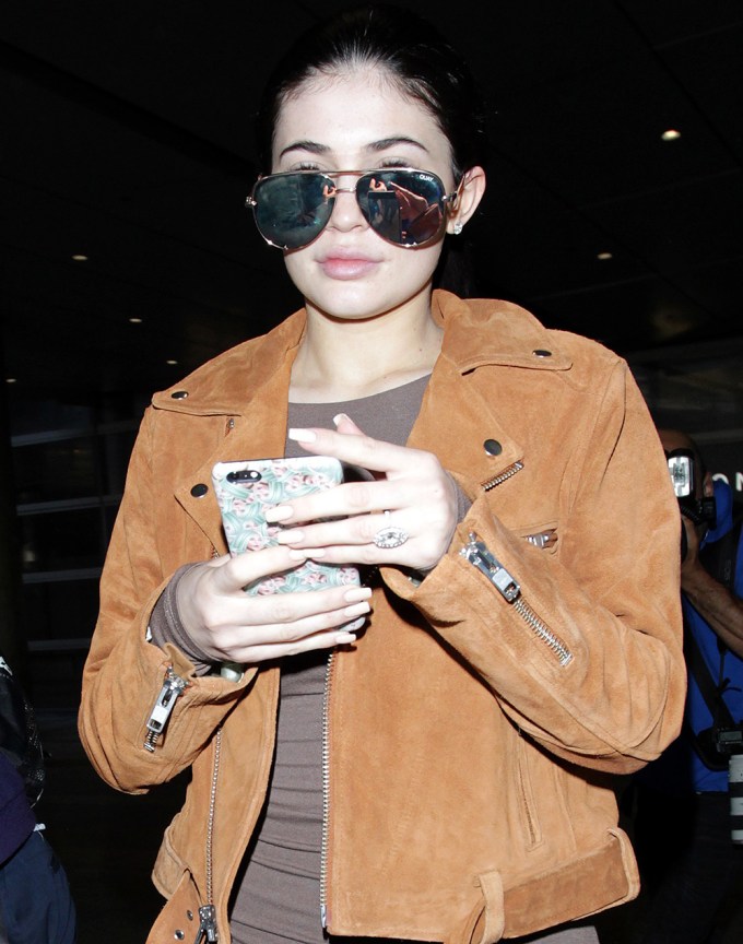 Kylie Jenner At LAX International Airport