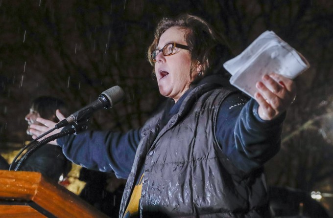 Rosie O’Donnell Protesting Protest of President Trump’s address to a joint session of Congress, Washington, USA – 28 Feb 2017