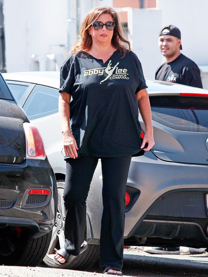 Abby Lee Miller rocks a casual black outfit