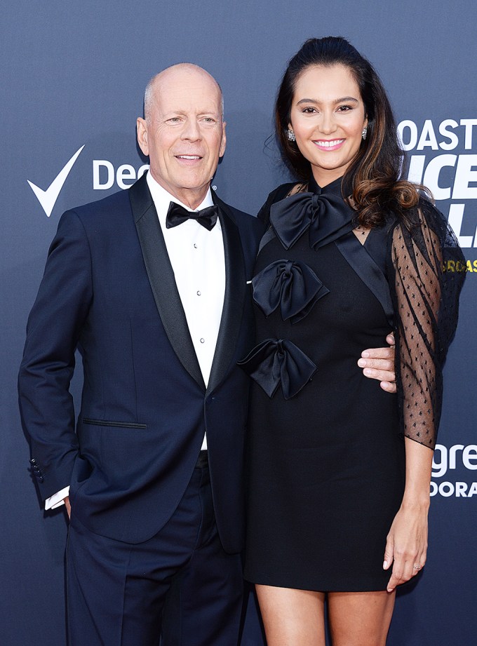Bruce Willis Poses with Emma Willis at His Comedy Central Roast