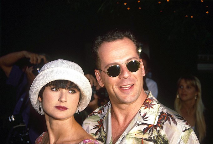 Demi Moore & Bruce Willis at an Event in 1990