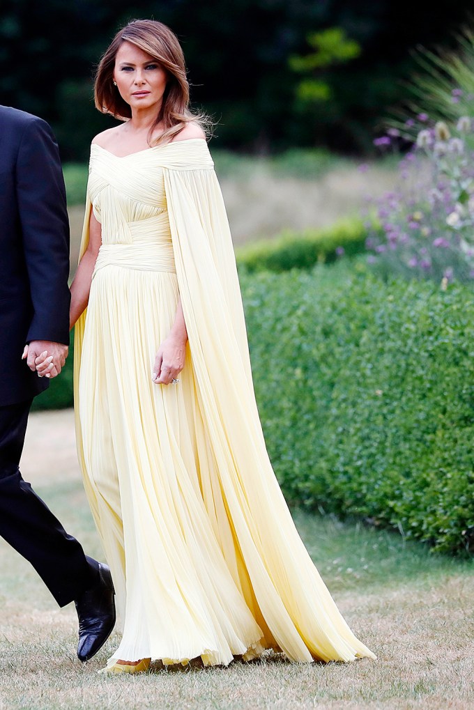 Melania Trump Looks Elegant in Yellow