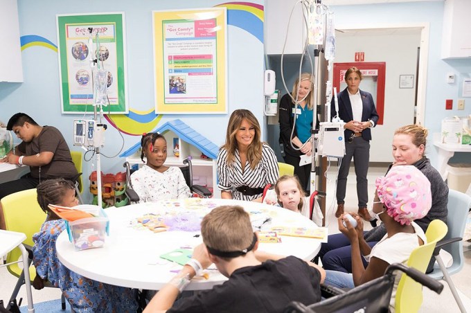 Melania Trump Visits Sick Kids