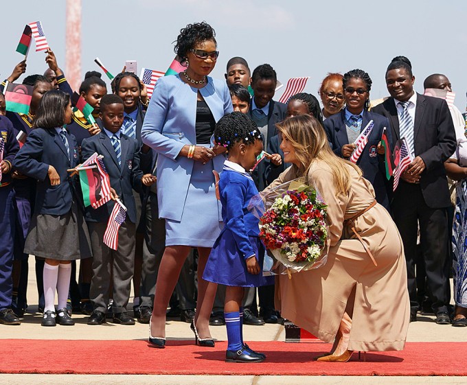 Gertrude Maseko Greets Melania Trump