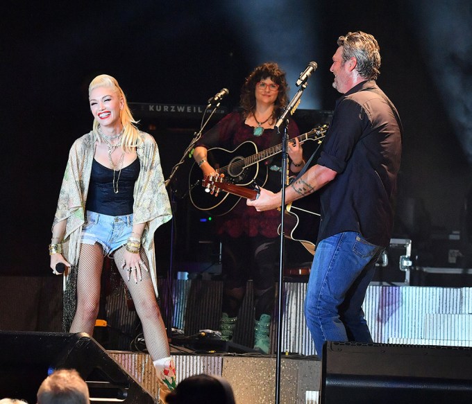 Gwen Stefani Performs With Blake Shelton At The California Midstate Fair