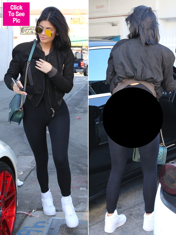 PICS] Kylie Jenner's See-Through Leggings — Whoops! Kylizzle