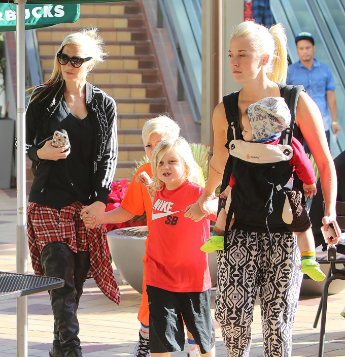 Gwen Stefani, Mindy Mann, and family out and about in Los Angeles