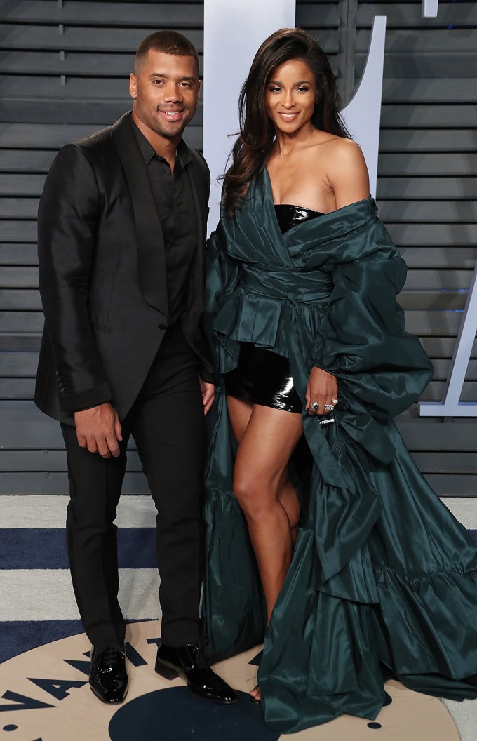 Ciara & Russell Wilson At The 2018 Vanity Fair Oscar Party