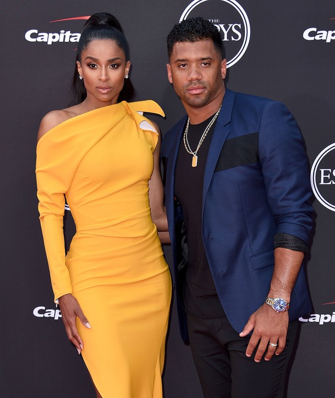 Ciara & Russell Wilson at the 2018 ESPYs