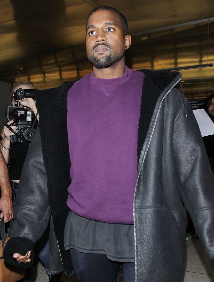 Kanye West at LAX International Airport
