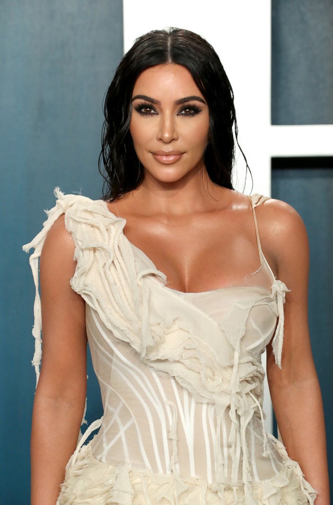 Kim Kardashian At Vanity Fair Oscar Party