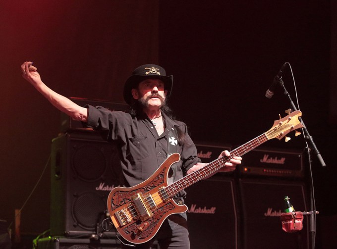Lemmy During A 2015 Concert