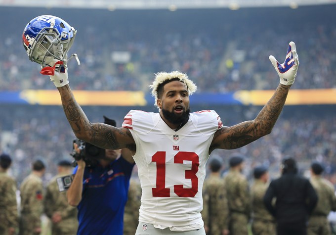 Odell Beckham Jr. on the field in 2016