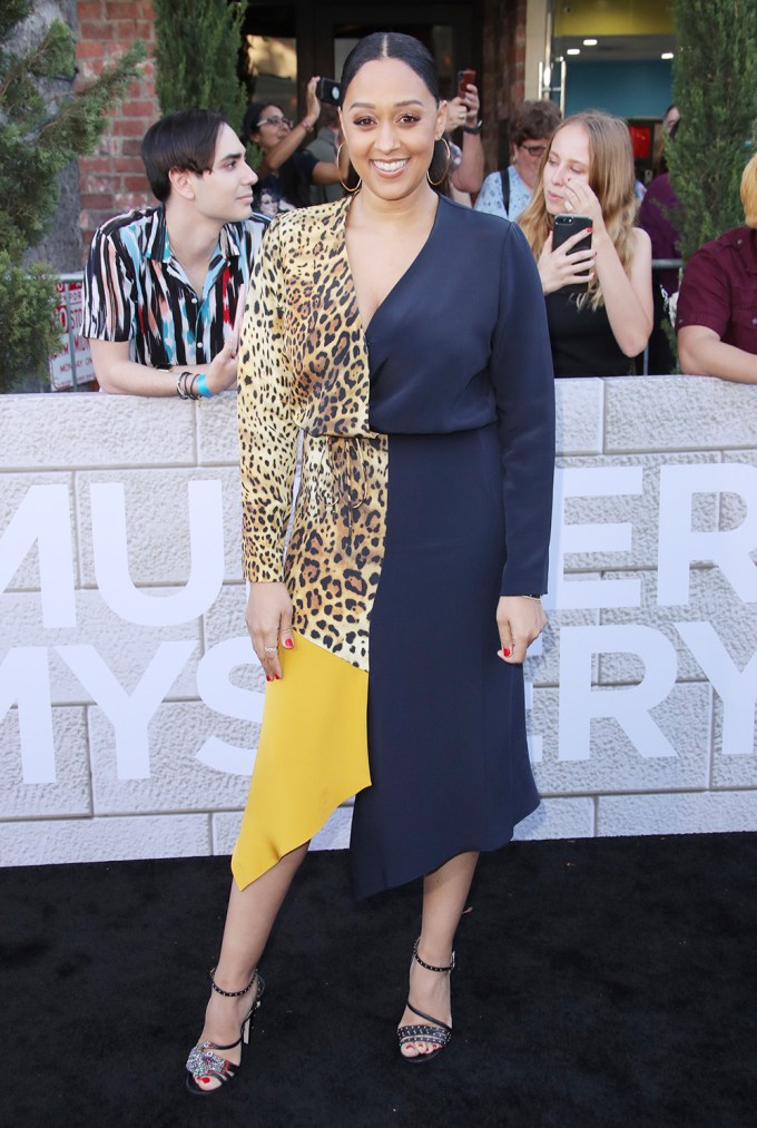 Tia Mowry at the LA premiere of ‘Murder Mystery’