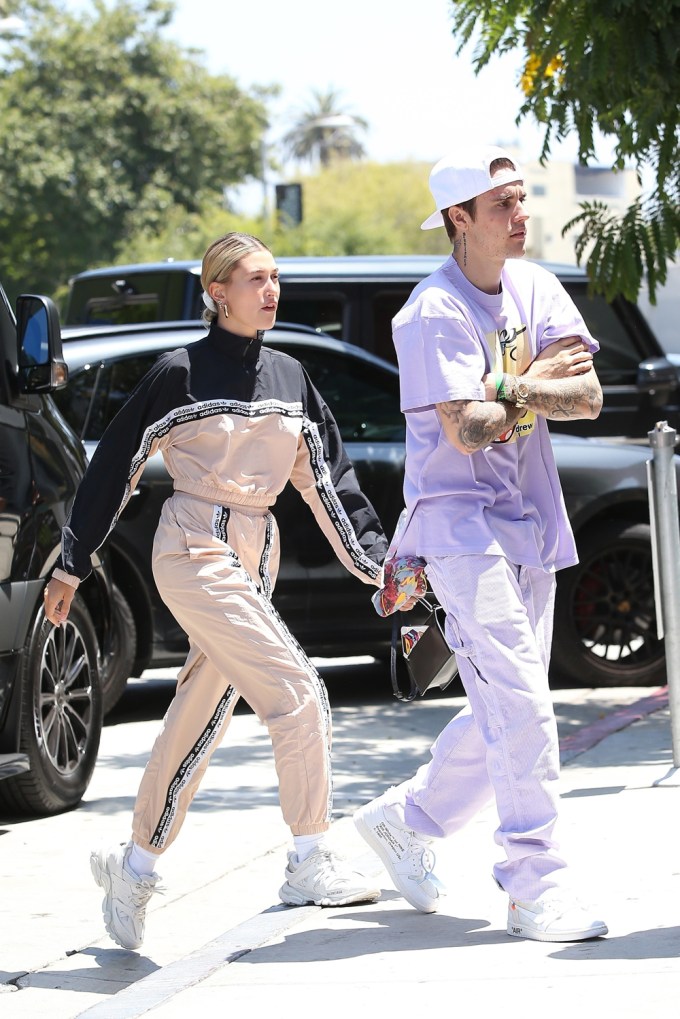 Justin Bieber and Hailey Have Lunch With Church Friends