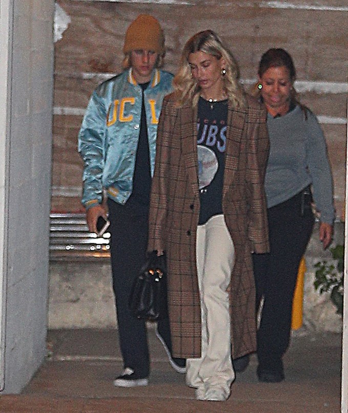 Justin Bieber & Hailey Baldwin arrive at church in Los Angeles