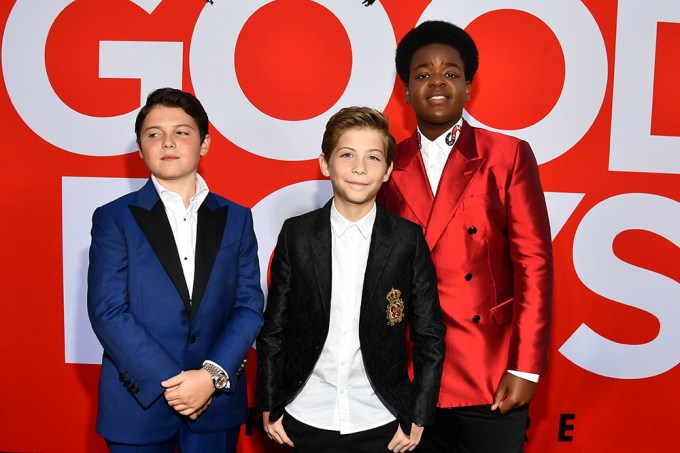 Jacob Tremblay with his co-stars at the ‘Good Boys’ film premiere