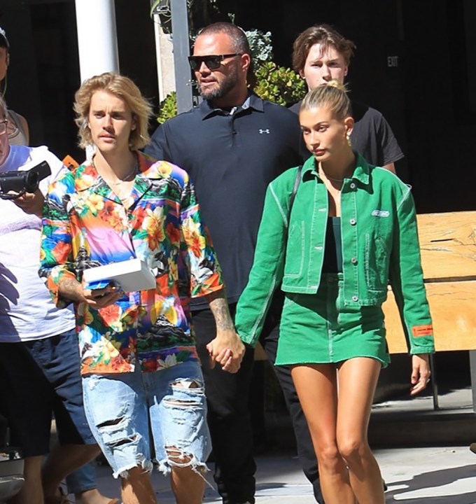 Justin Bieber and Hailey Baldwin showing PDA in Los Angeles