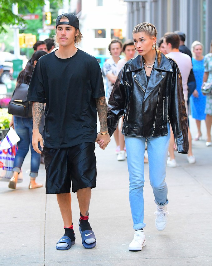 Justin Bieber & Hailey Baldwin capture attention in NYC