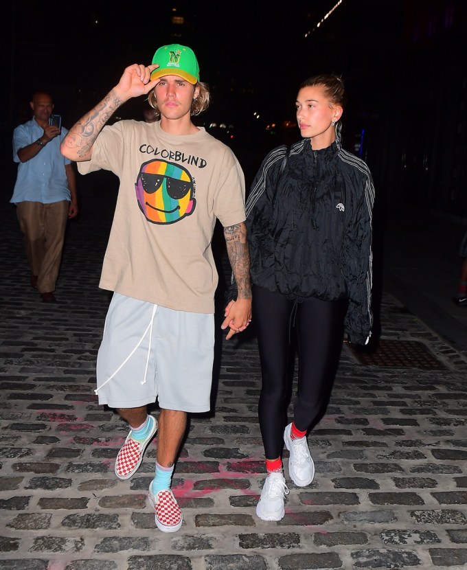 Justin Bieber & Hailey Baldwin hold hands in New York City