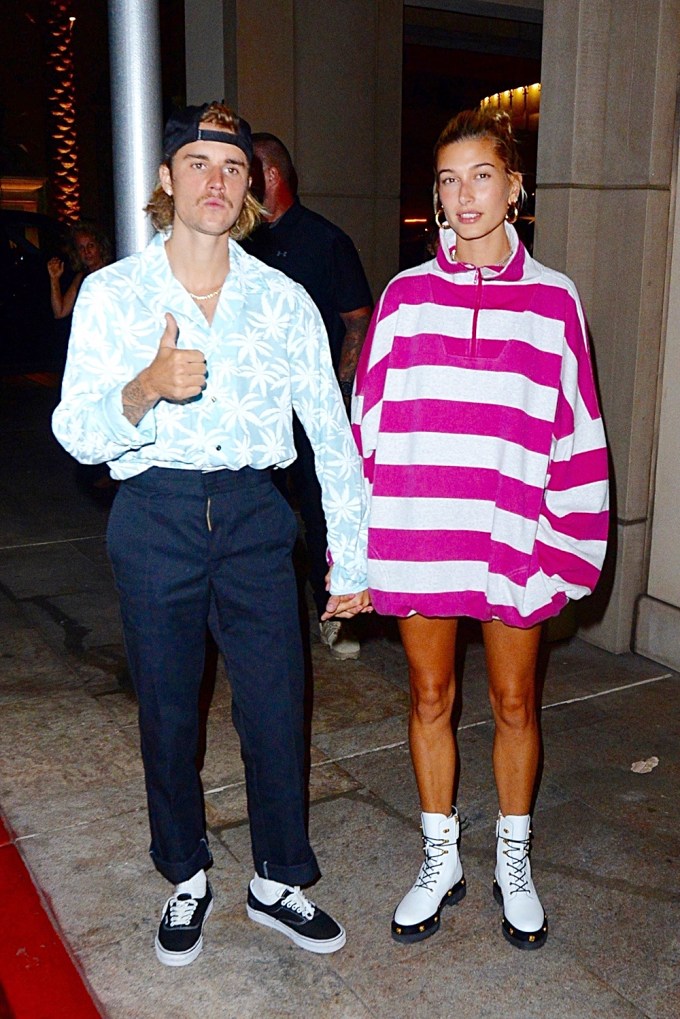 Justin Bieber and Hailey Baldwin in Beverly Hills