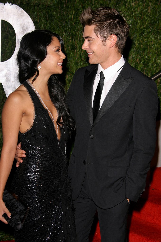 Zac Efron & Vanessa Hudgens at the Vanity Fair oscars Party in March 2010