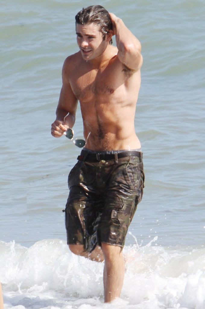 Zac Efron Emerges From The Water