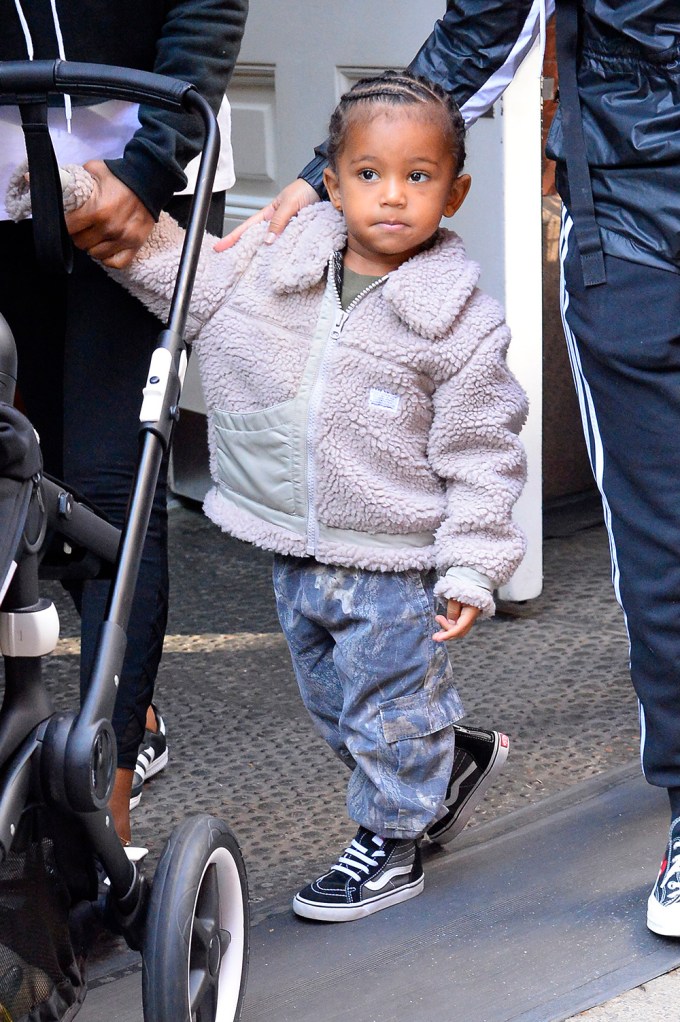 Saint West out in SOHO NYC