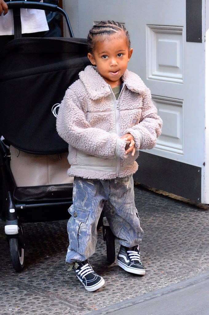 Saint West Dancing Outside A Hotel In NYC