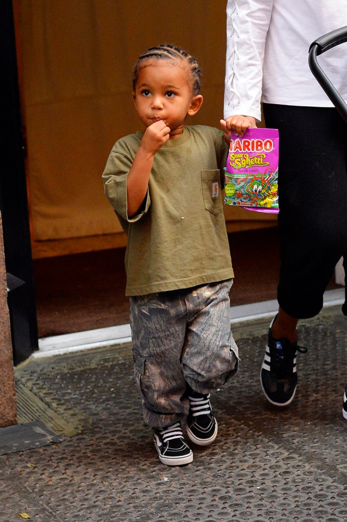 Saint West Eats Candies In NYC