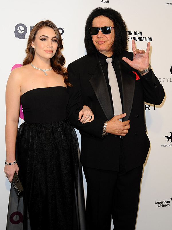 Sophie-Simmons-and-Gene-Simmons-elton-john-oscars-after-party-2016