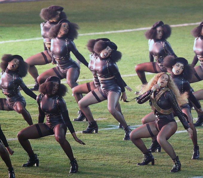 Beyonce Performing During The Super Bowl Half Time Show