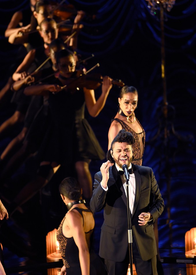The Weeknd Performing At The 2016 Academy Awards