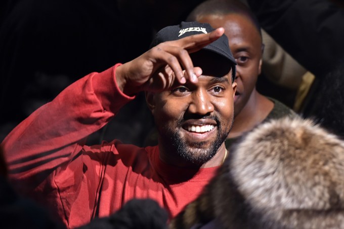 Kanye Cheesing At His Yeezy Show