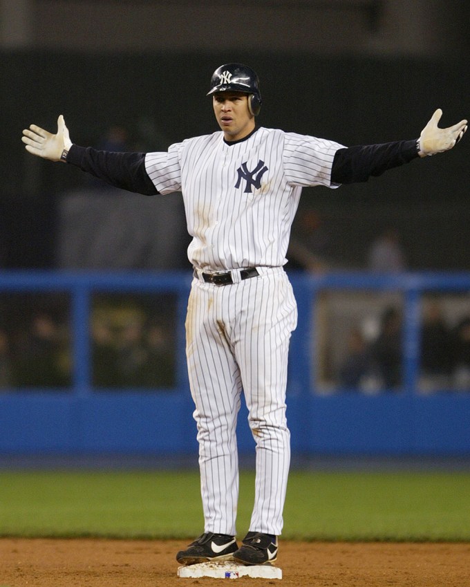Alex Rodriguez on the field