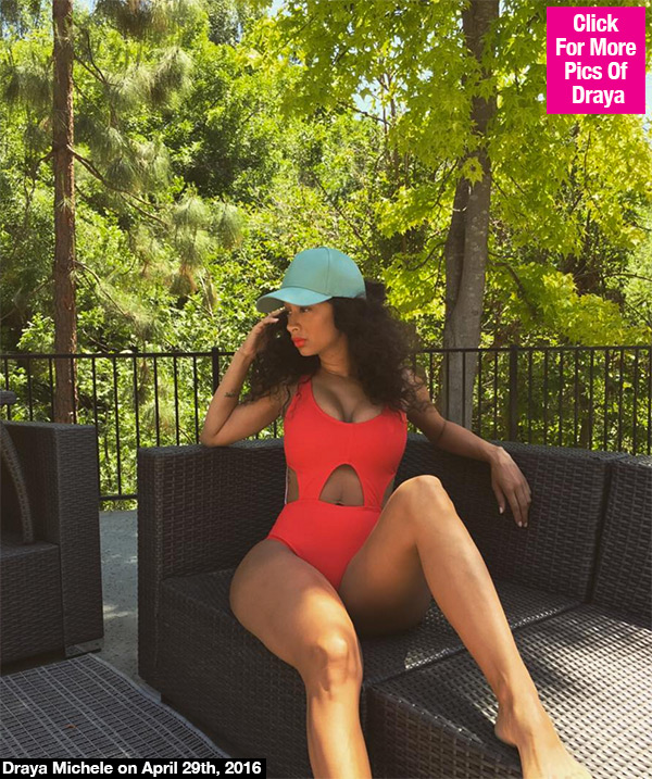 PICS Draya Micheles Post-Baby Body Flaunts Figure In Sexy Bathing Suit photo