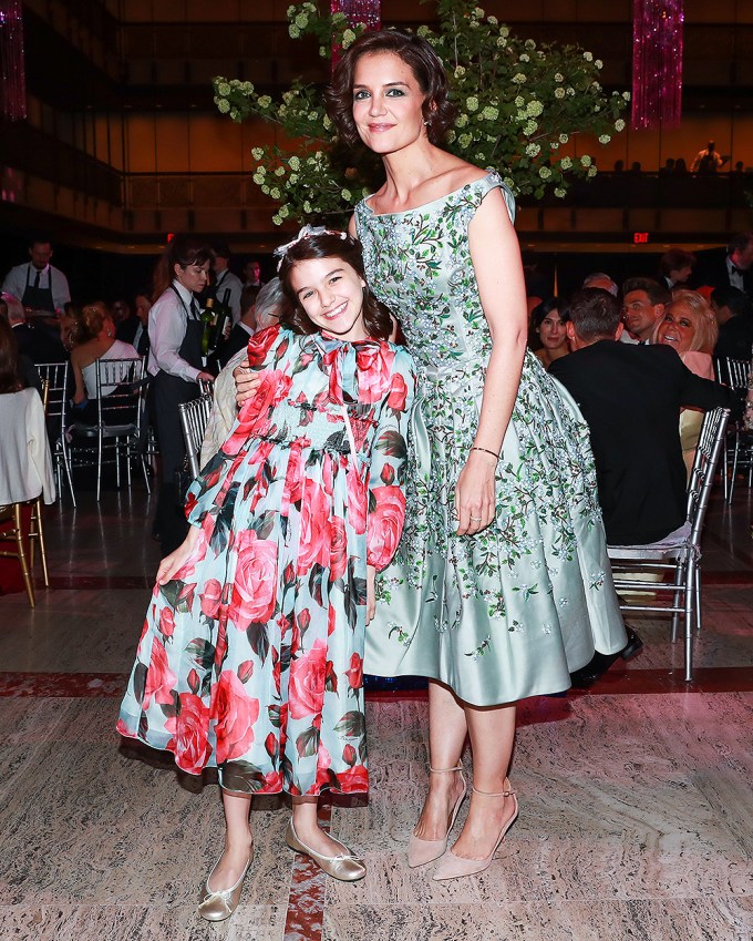 Suri Cruise and Katie Holmes at the American Ballet Theater Spring Gala