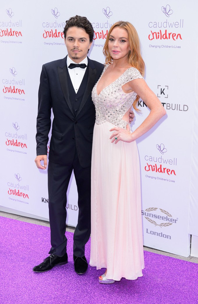 Egor Tarabasov and Lindsay Lohan at Caudwell Children’s Butterfly Ball
