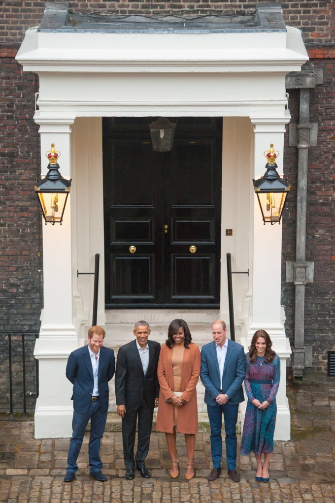 Prince Harry, President Obama, Michelle Obama, Prince William & Catherine Duchess Of Cambridge