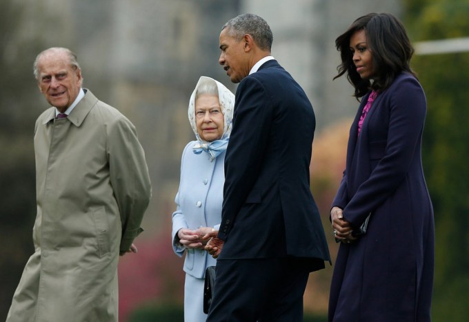 The Obamas Taking A Stroll With Prince Phillip & Queen Elizabeth II