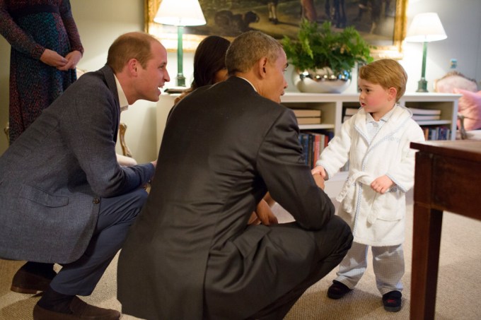 The Adults Give Some Attention To Prince George