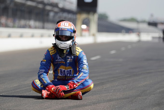 Alexander Rossi At The IndyCar 500 Auto Race In Indianapolis