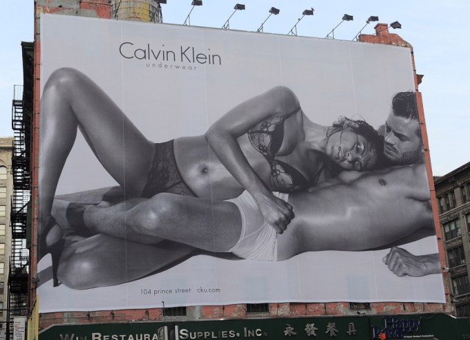 Controversial Calvin Klein billboard advertisment in Soho, New York, America – 09 Nov 2009