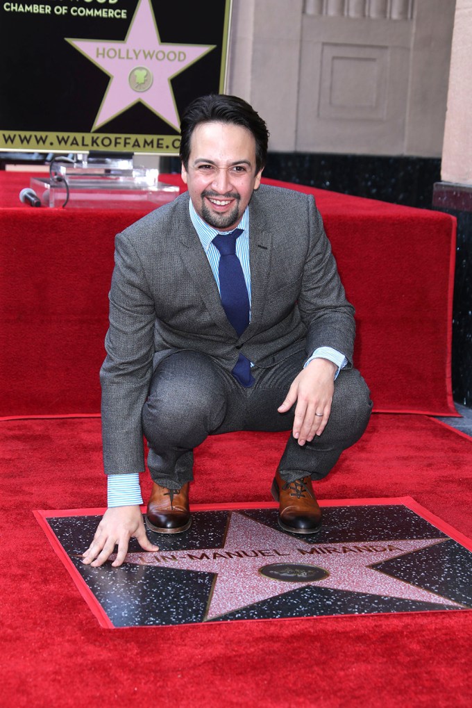 Lin-Manuel Miranda On The Hollywood Walk Of Fame