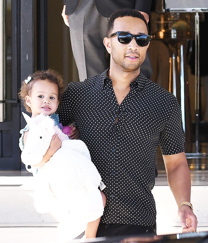 John Legend and Luna out and about in Los Angeles