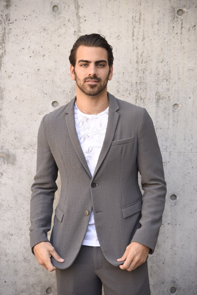 Nyle DiMarco at the Emporio Armani show