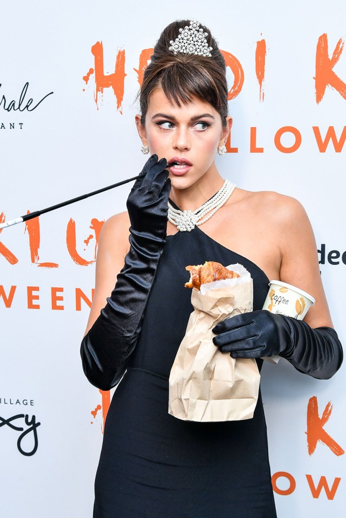 Georgia Fowler Attends Heidi Klum’s 20th Annual Halloween Party In New York