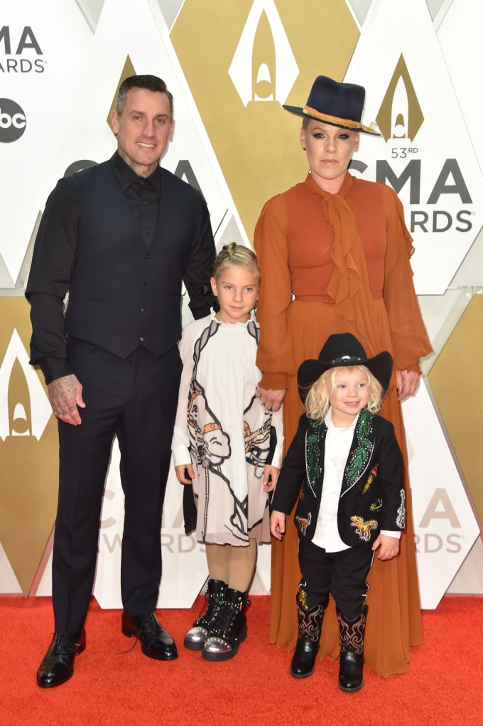 Pink & Carey Hart Take Willow And Jameson To the 2019 CMAs