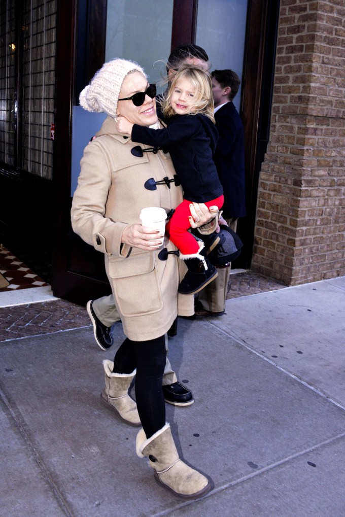 Pink Smiles While Carrying Daughter Willow In 2013