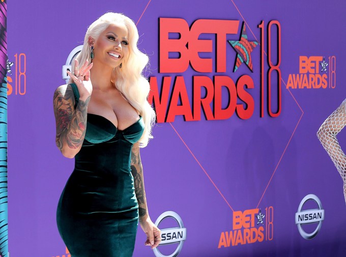 Amber Rose Attends The 2018 BET Awards